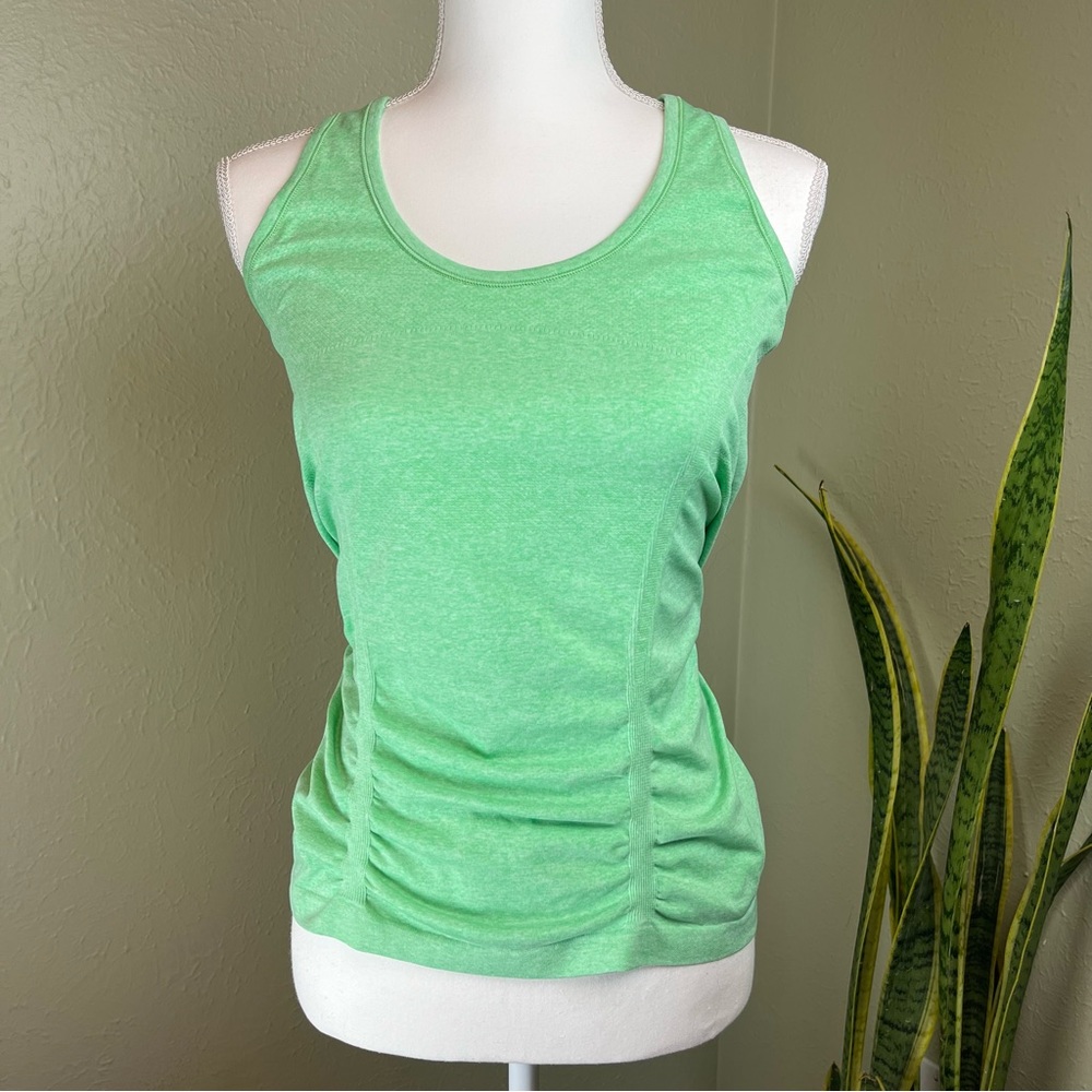 ATHLETA Tank Top Razor Back Green Sports Athletics Women’s Size L